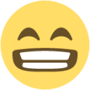 grinning face with smiling eyes emoji
