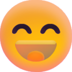 Grinning Face with Smiling Eyes emoji