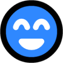 grinning face with squinting eyes icon