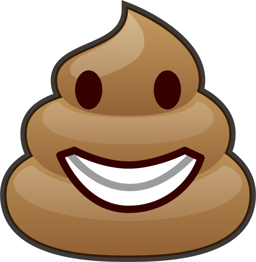 grinning (poop) emoji