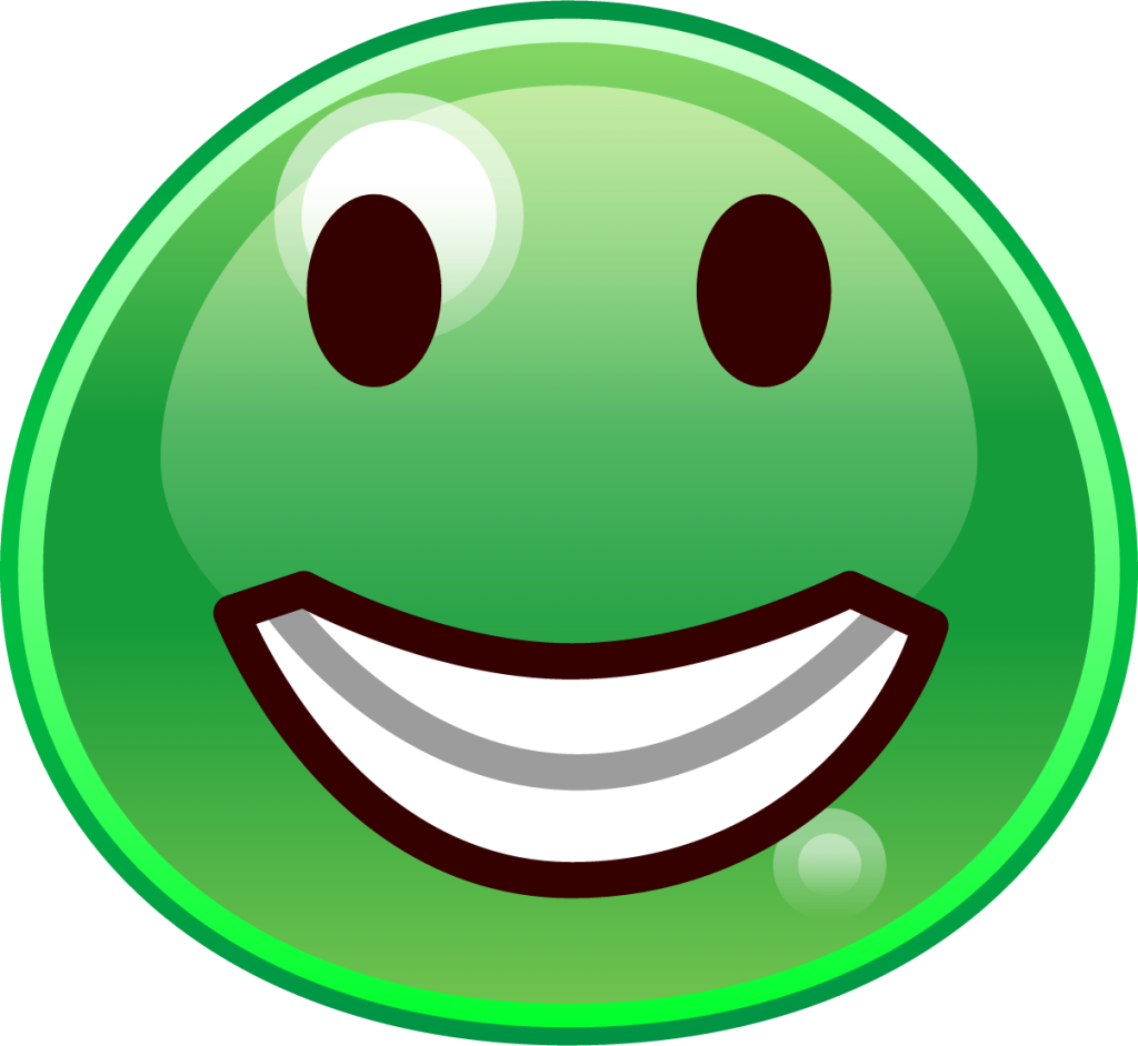 grinning (slime) emoji