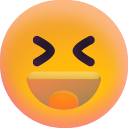 Grinning Squinting Face emoji