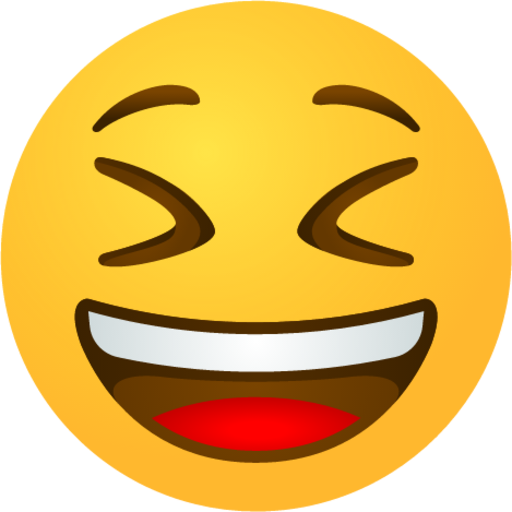 Grinning squinting face emoji emoji