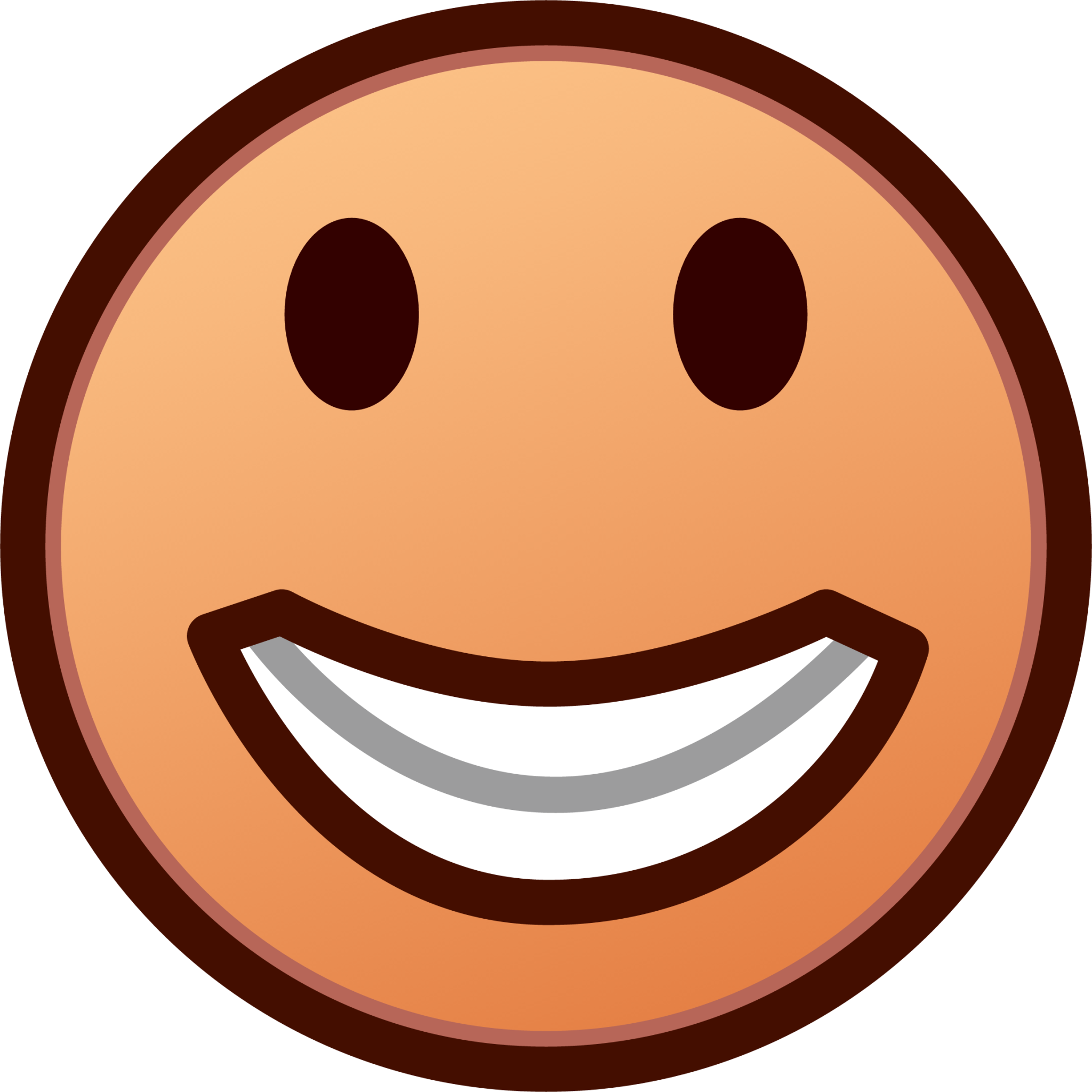 grinning (yellow) emoji