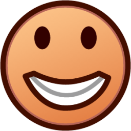 grinning (yellow) emoji