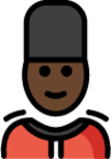 guard: dark skin tone emoji