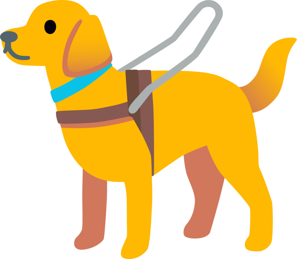 guide dog emoji