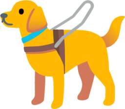 guide dog emoji