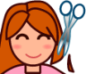 haircut (plain) emoji