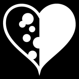 half heart icon