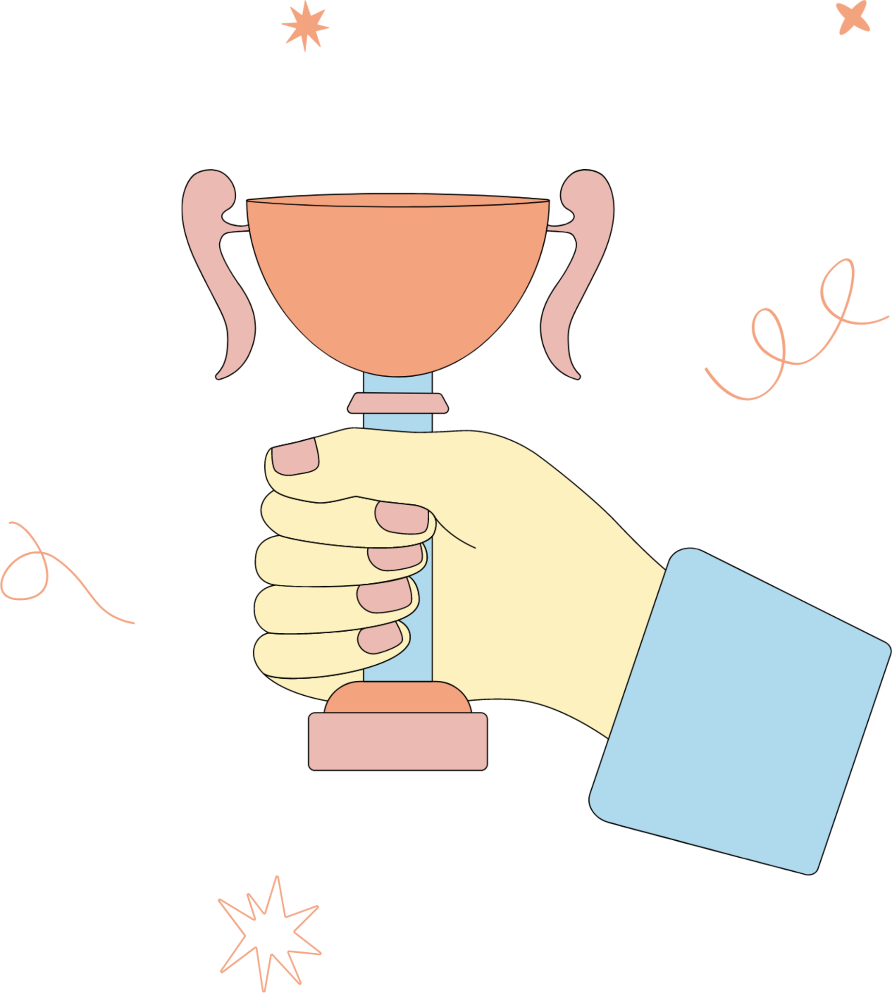 hand award illustration