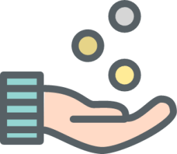 hand coins icon