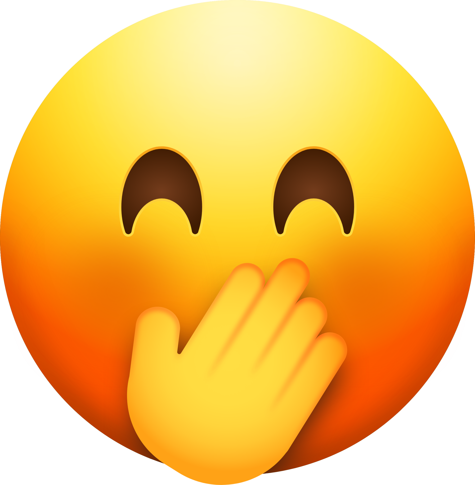 Hand Over Mouth Blushing Face Emoji Download For Free Iconduck