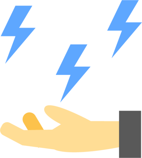 hand thunder icon
