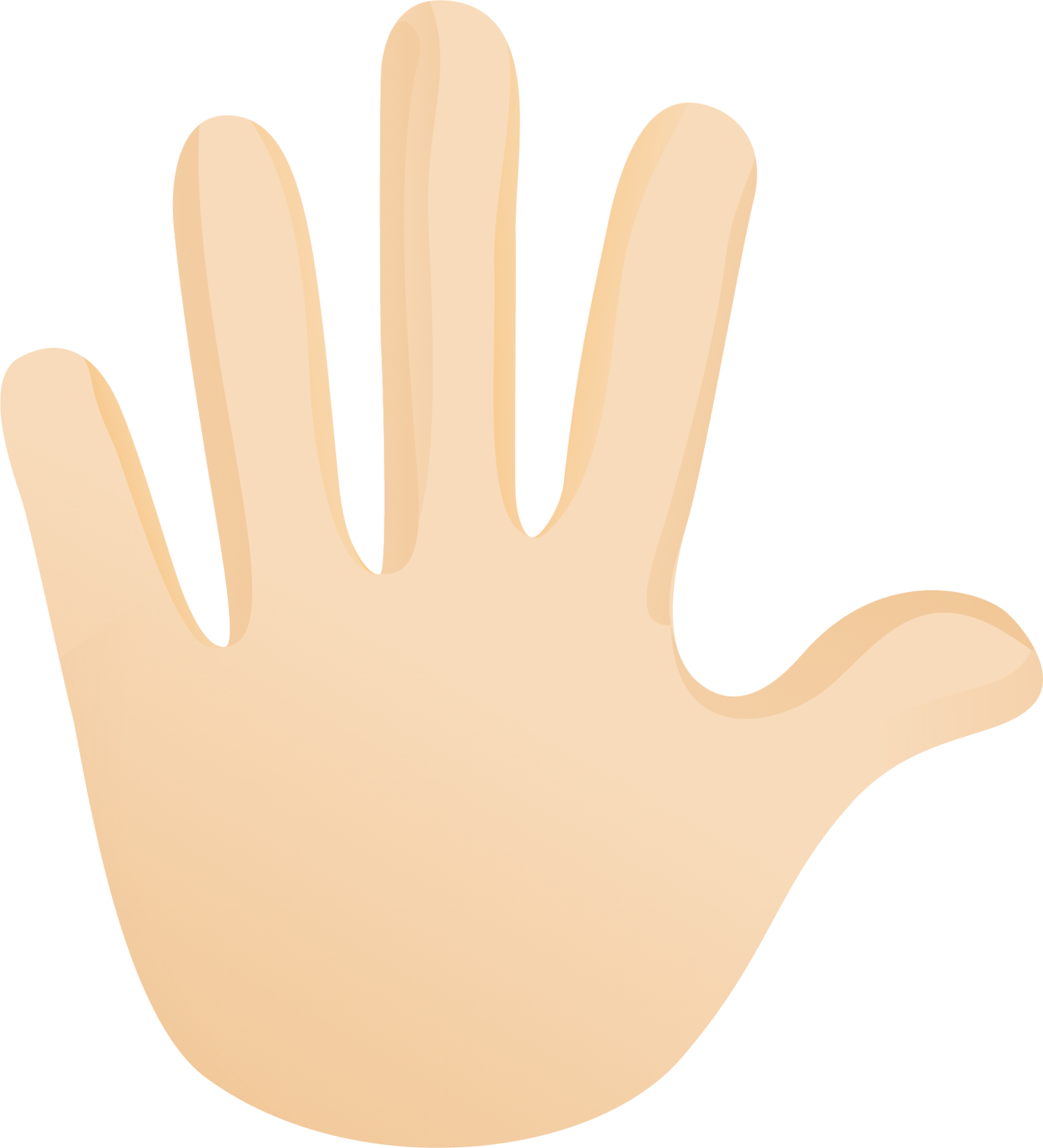 Hand with fingers splayed skin 1 emoji emoji