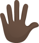 Hand with fingers splayed skin 5 emoji emoji