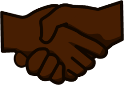 handshake (black) emoji