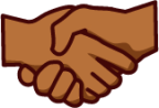 handshake (brown) emoji