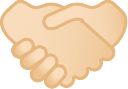 handshake tone 1 emoji