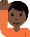 happy person raising one hand tone5 emoji