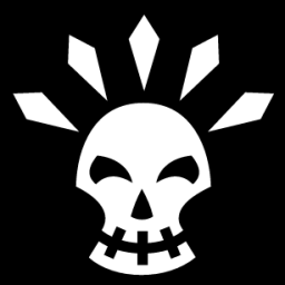happy skull icon