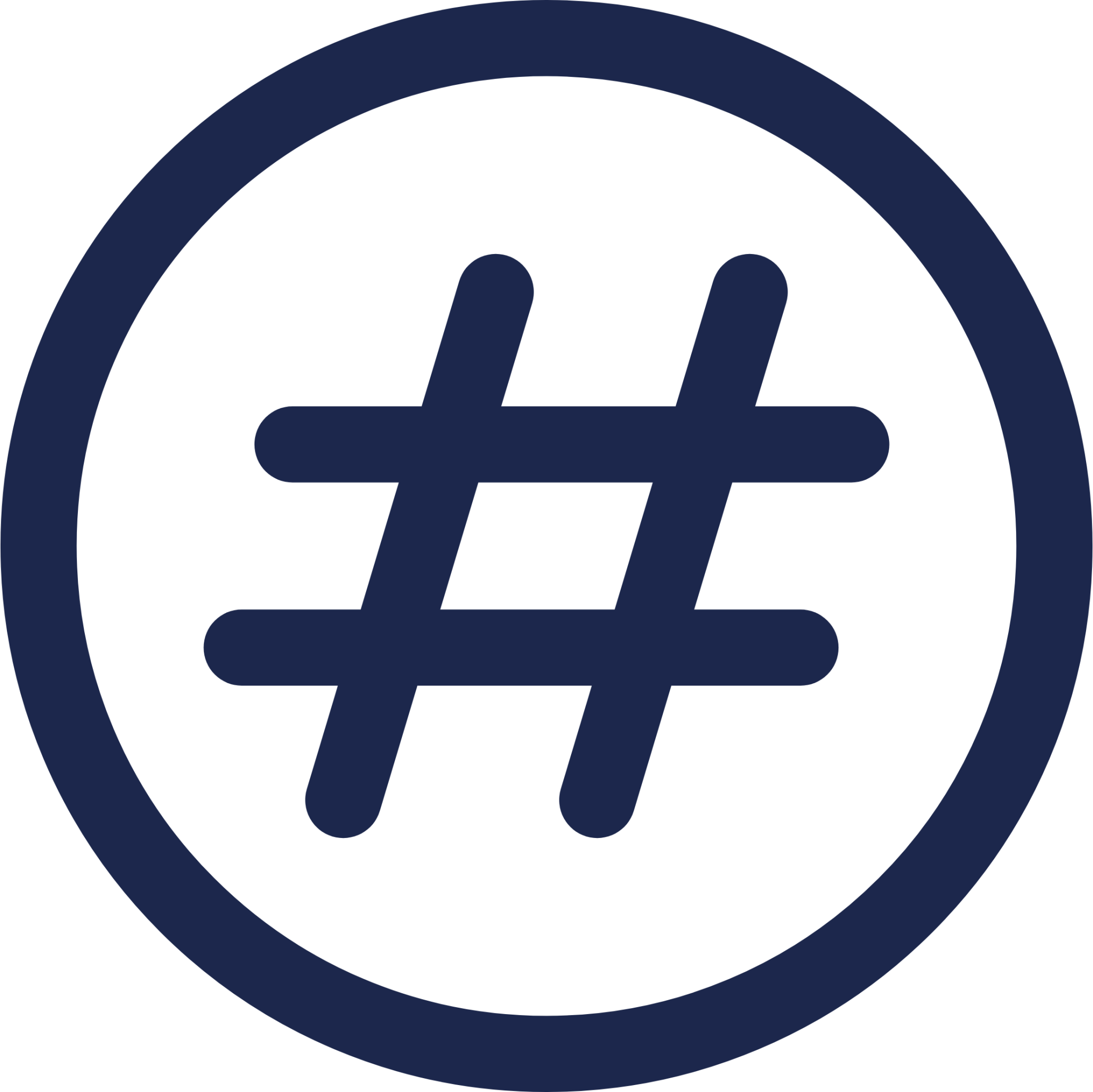 Hashtag Circle icon
