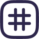 hashtag icon