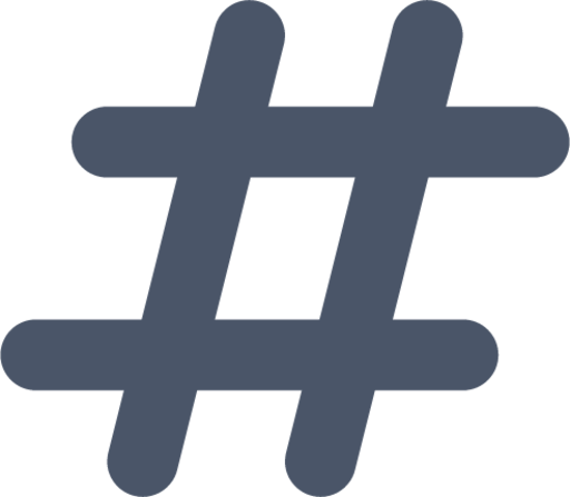 hashtag icon
