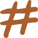 hashtag waffle icon