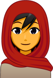 head scarf emoji