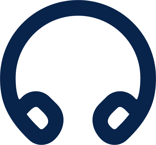 headphone line media icon