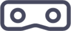 headset lens vr virtual reality icon