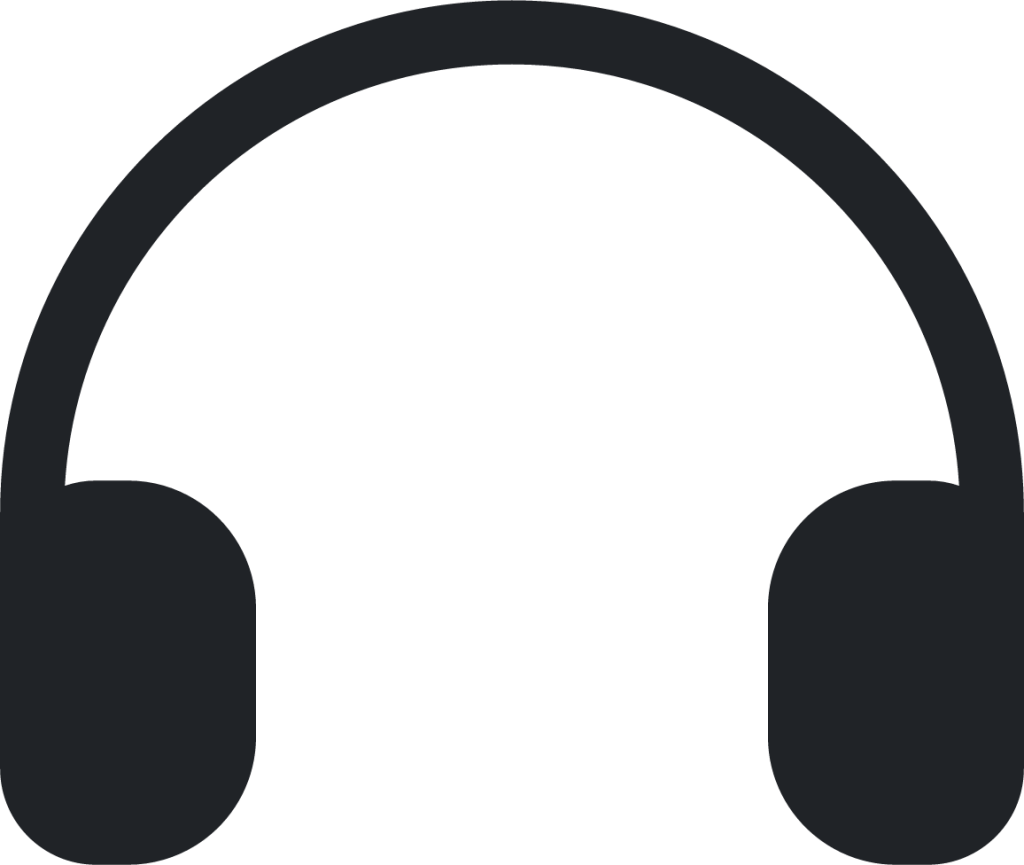 headset (rounded filled) icon