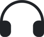 headset (rounded filled) icon