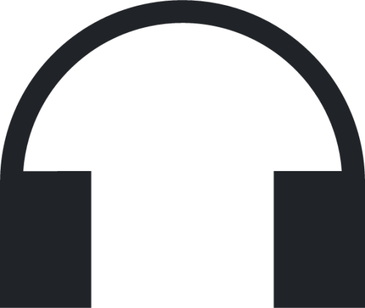 headset (sharp filled) icon