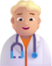 health worker medium light emoji