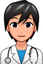 health worker (plain) emoji