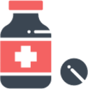 healthcare hospital medical 9 medicine bottle icon