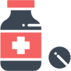 healthcare hospital medical 9 medicine bottle icon