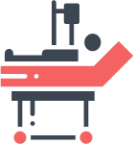healthcare hospital medical bed icon