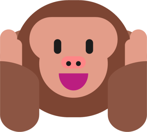 hear no evil monkey emoji