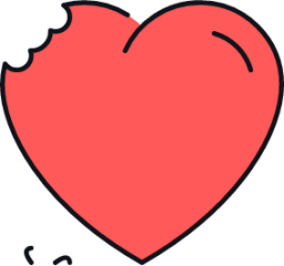 heart bite icon