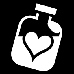 heart bottle icon