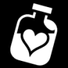 heart bottle icon