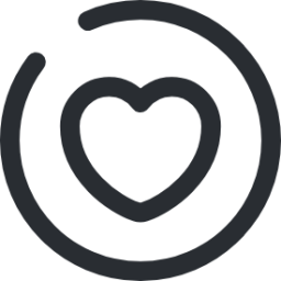 heart circle icon