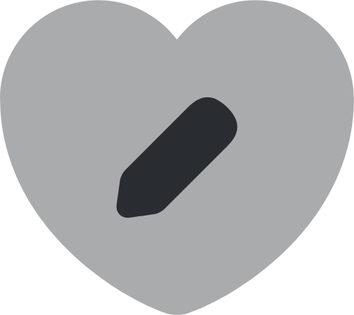 heart edit icon