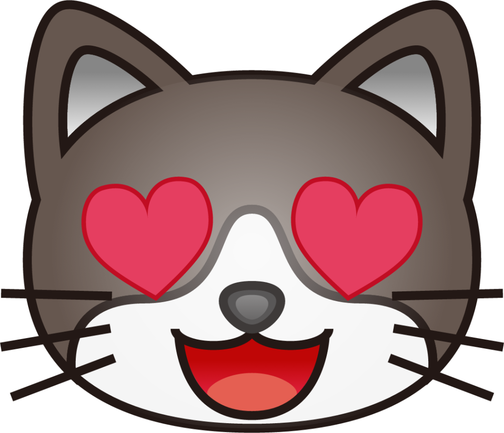 heart eyes cat emoji