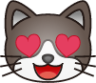 heart eyes cat emoji