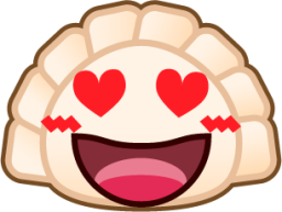 heart eyes (dumpling) emoji