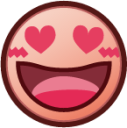 heart eyes (plain) emoji